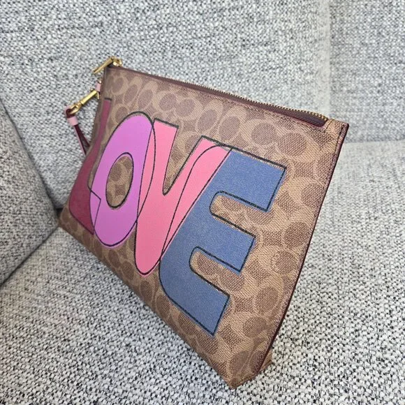 Coach Charlie Pouch In Signature Canvas - Picture 5 of 16